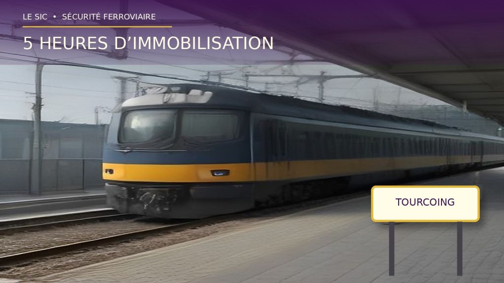 Train de voyageurs immobilisé à quai à Tourcoing – le SIC exige des mesures urgentes